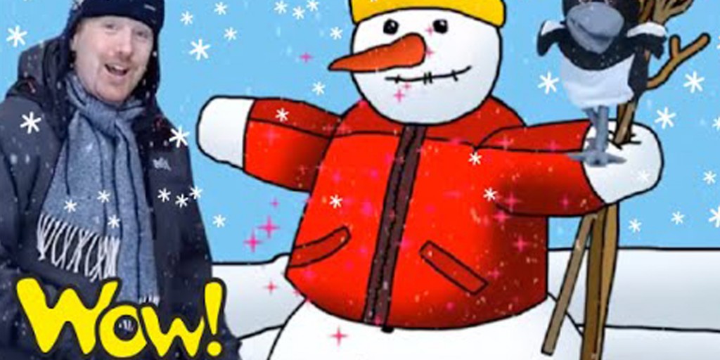 Steve and Maggie - Build a Snowman with Steve